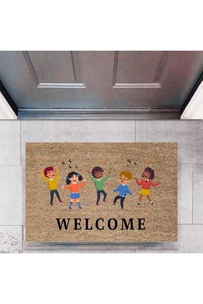 Mu Art Ahşap Bfs Door Mat Decorative Digital Printing Childrenlarp-2721