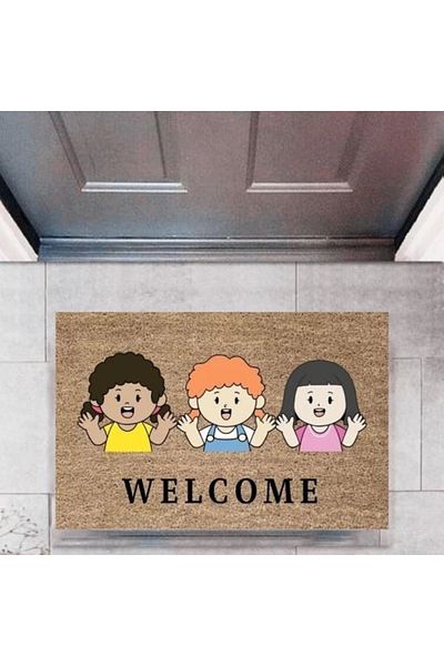 Mu Art Ahşap Bfs Door Mat Decorative Digital Printing Childrenlarp-2723