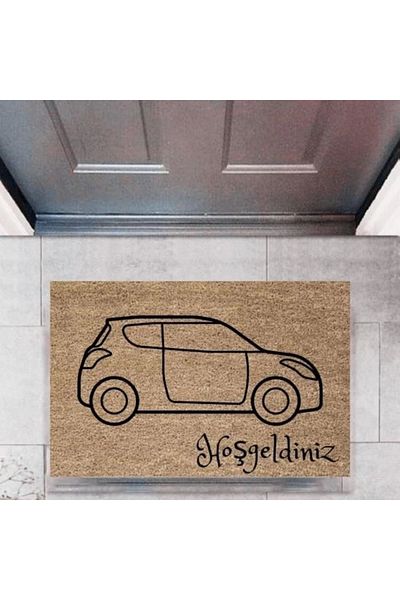 Mu Art Ahşap Bfs Door Mat Decorative Digital Printing Cars P-2688