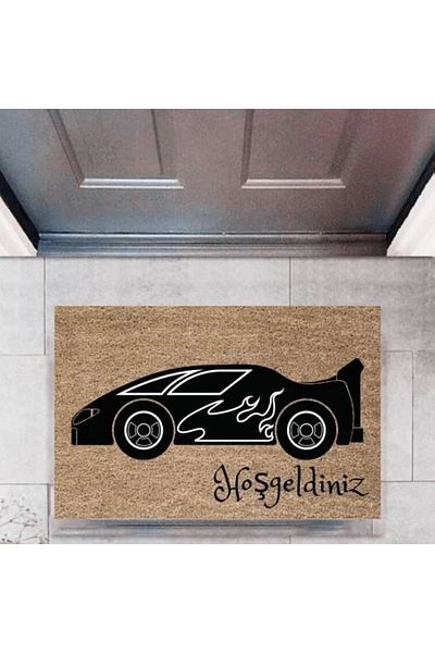 Mu Art Ahşap Bfs Door Mat Decorative Digital Printing Cars P-2690