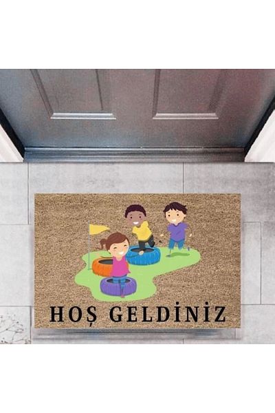 Mu Art Ahşap Bfs Door Mat Decorative Digital Printing Children'S-2720