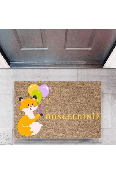 Mu Art Ahşap Bfs Door Mat Decorative Digital Printing Animalsp-2757