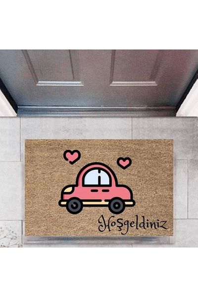 Mu Art Ahşap Bfs Door Mat Decorative Digital Printing Cars P-2703