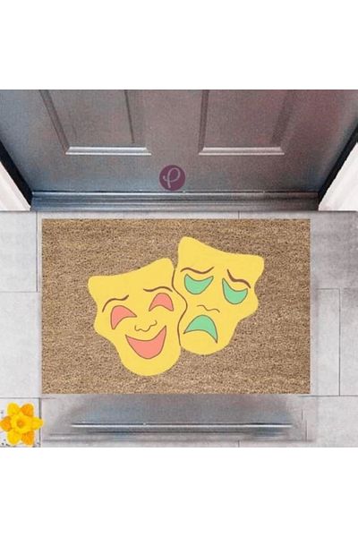Mu Art Ahşap Bfs Door Mat Decorative Digital Printing Theater P-2389