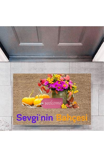 Mu Art Ahşap Bfs Door Mat Decorative Digital Printing Garden P-2459