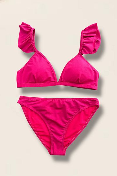 Nilmay mayo Women's Ruffle Bikini Set