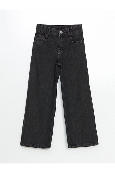 LC Waikiki Lcw Eco Girls' Jean Pants with Adjustable Elastic Waist
