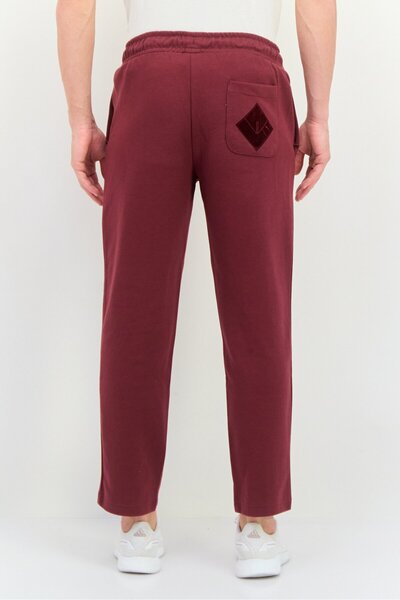 Puma x One8 Men Sportswear Fit Embroidered Logo Training Sweatpants, Maroon