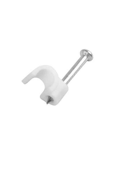 Lanberg Box of 100 pieces of 3.5mm cable clamps, Lanberg 41454, for clamping and fixing, white
