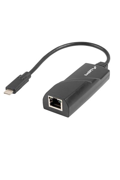 Lanberg Adaptor LAN Gigabit Lanberg 41871, USB 3.1 tip C la RJ45 ethernet 1000Mbps