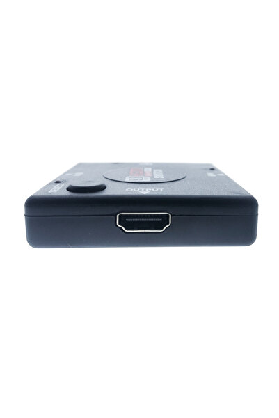 OEM Video switch with 3 HDMI inputs and one HDMI output, Full HD 1080p, with switch, black