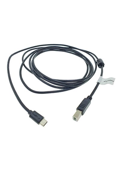 Lanberg USB Type C USB 2.0 Printer Cable, 3 m, Lanberg 42980, USB B to USB-C, with ferrite core, black
