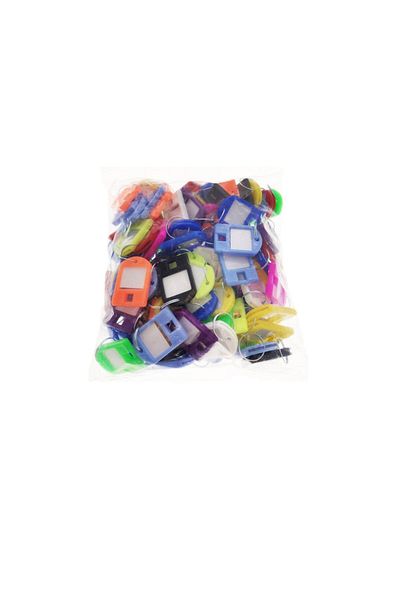 OEM Set of 100 key rings 40 x 28 mm, with identification label and ring, Key Ring Tag