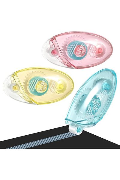 COOYA 3Pcs Double Sided Tapes Roller,Adhesive Scrapbook Tape Dispenser Runner, Glue Tape Roller