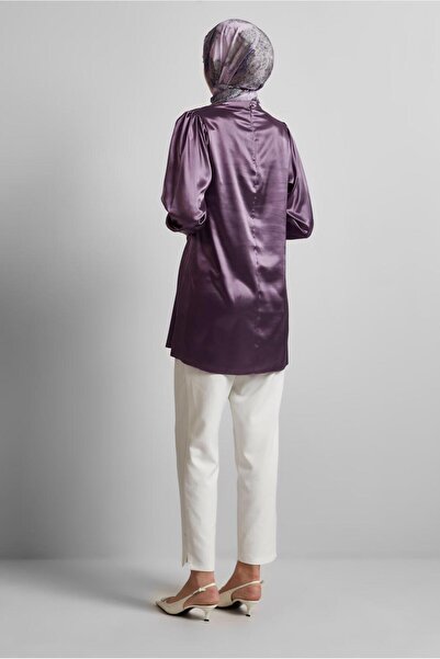 Alvina Brooch Satin Tunic 45589