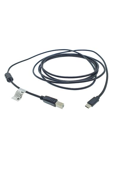 Lanberg USB Type C USB 2.0 Printer Cable, 3 m, Lanberg 42980, USB B to USB-C, with ferrite core, black