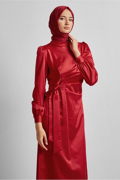 Alvina Satin Dress 45649