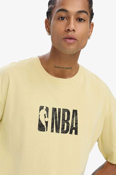 DeFacto DeFactoFit NBA Wordmark Oversize Μπλουζάκι με κοντό μανίκι με φαρδύ λαιμόκοψη E4005AX25SM