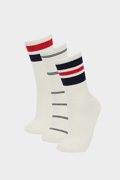 DeFacto Boy's 3-Piece Cotton Long Socks F4725A8Ns