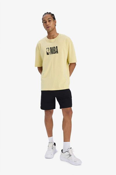 DeFacto DeFactoFit NBA Wordmark Oversize Μπλουζάκι με κοντό μανίκι με φαρδύ λαιμόκοψη E4005AX25SM
