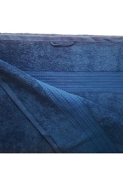 Kotonia Home Prosop de baie Rise Jacquard - 100% bumbac, 50x90 cm, 500g/mp, albastru