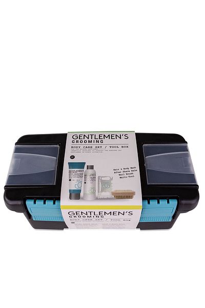 ACCENTRA Accentra Men's Gift Set 2in1 Shower Gel, After Shave Balm, Brush and Multi Tool