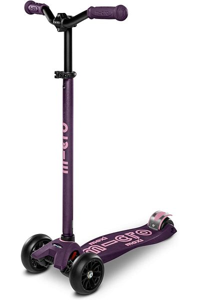 Micro Micro Scooters | Maxi Micro Deluxe PRO with T-Bar LED | Handlebar Adjustable | Lightweight | Boys &