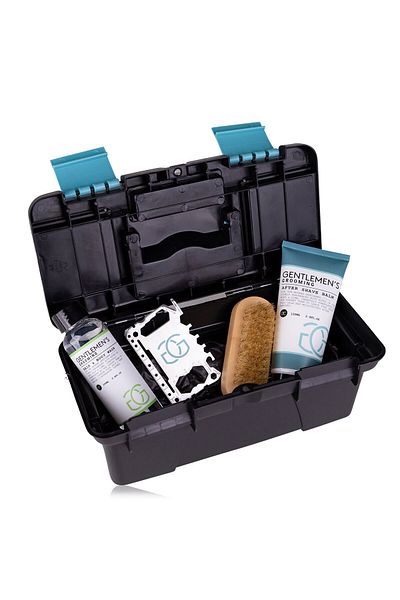 ACCENTRA Accentra Men's Gift Set 2in1 Shower Gel, After Shave Balm, Brush and Multi Tool