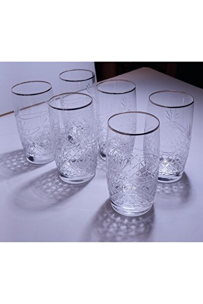 Bohemia MEŞRUBAT BARDAK NİL KRİSTAL 6 LI GOLD