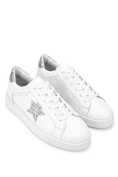 Tamer Tanca Women's Leather/Textile White Sneakers & Sports Shoes