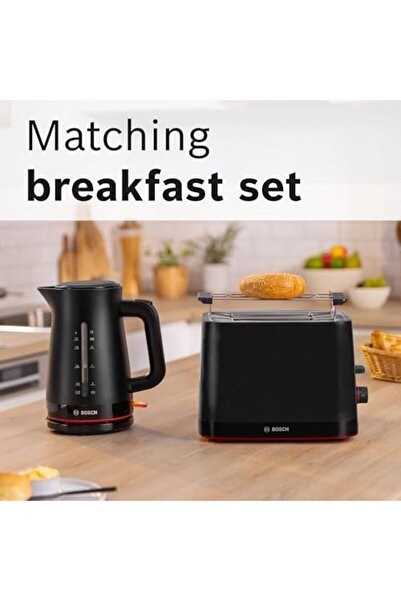 Bosch MyMoment Infuse TWK3M123GB Electric Kettle with 1.7 L Capacity and Fast Boil, Dual Sided Water