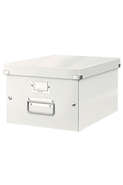 Leitz Medium Storage Box Leitz, Click and Store, Dimensions 281x200x370 mm, Color White
