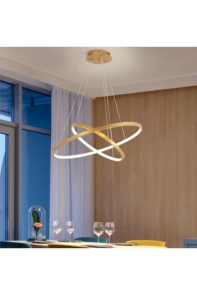 Asateer Modern two-ring chandelier