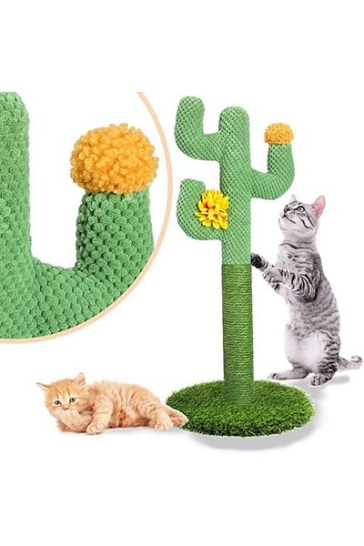 fulina Cat Scratching Board,Cactus Cat Scratching Post,for Indoor Cactus Sisal Rope Scratch Pad