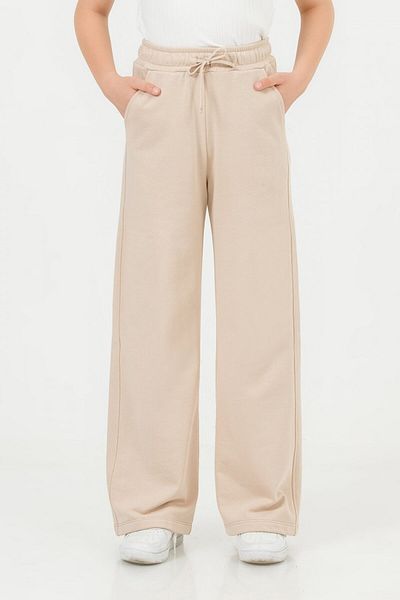 Dmb Elastic Waist Wide Leg Relaxed Fit Girls School Tracksuit Pants