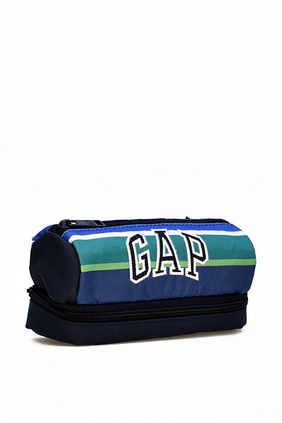 GAP Multi-Eye Pen Holder Two Compartment Pen Box Navy Blue 12820