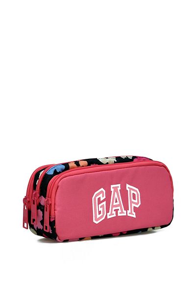 GAP Multi-Eye Pen Holder Three Compartment Pen Box Pink 12796