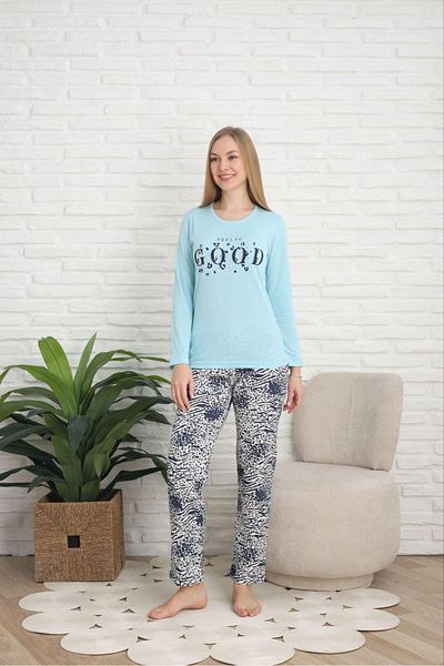 FENZO Women's Bottom Top Pajama Set Heart Pattern and Printed Comfortable Homewear Pajama Set