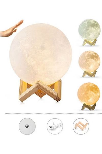 DLC 400ml 3D Moon Lamp Aroma Diffuser Lamp
