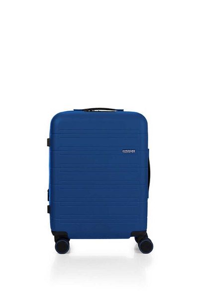 American Tourister Novastream Spinner 55 cm - Navy Blue - 3 Years Global Warranty