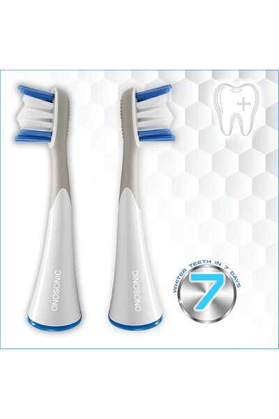 ONOSONIC WHITE TEETH EXPERT ONOSONIC D-D Toothbrush Heads for ONOSONIC DX-1 Electric Toothbrush