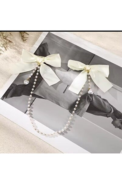 Shiklik MODA مشبك نموذج فيونكة من الساتان اللؤلؤي للسيدات