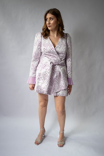 ASOS Lilac Flame Wrap Dress
