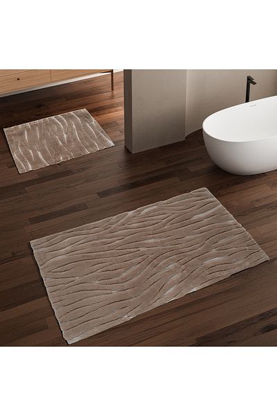 Schafer Home Liva Cotton 2-Pack Bath Mat-Cappuccino