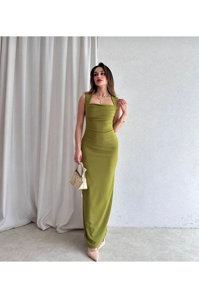 amcacom Stylish Detailed Dress with Strap