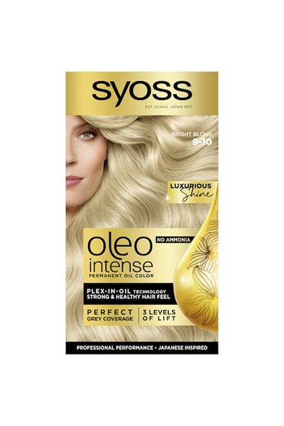 Syoss Permanent Hair Dye Syoss Color Oleo Intense 9-10 Bright Blonde, 115 ml