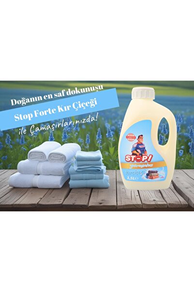 STOP Forte 3'lü Çamaşır Yumuşatıcı 1.5 Litre Kır Çiçeği