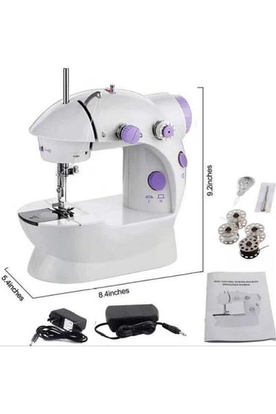 Generic Multi Function Electric Portable Mini Sewing Machine Household Sewing Machine Clothing Leather Fabri