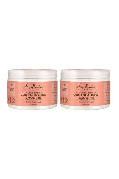 Shea Moisture Pack Of 2 Coconut And Hibiscus Curl Enhancer Smoothie 340x2grams