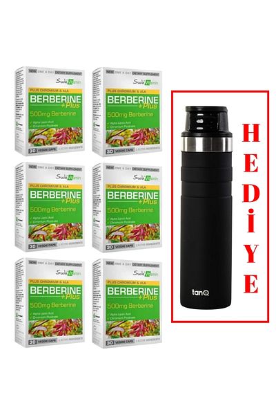 Suda Vitamin 6 pieces of water vitamin berberine plus 30 capsules (tanq lifetime guaranteed 600cc thermos gifted)